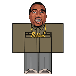 cool and cute Kanye West Roblox for stickermania