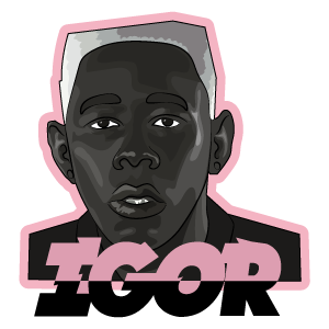 cool and cute  Tyler the Creator Igor for stickermania