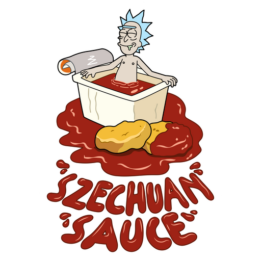 Rick and Morty Rick Sanchez Szechuan Sauce Sticker