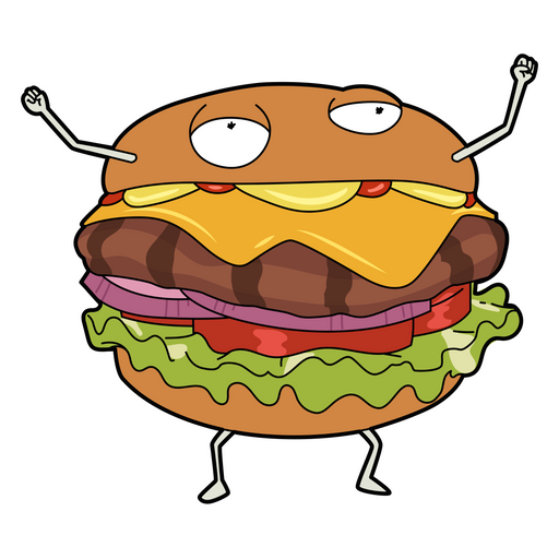 Rick and Morty Burger Sticker