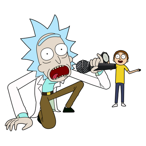 Rick and Morty Get Schwifty Song Sticker