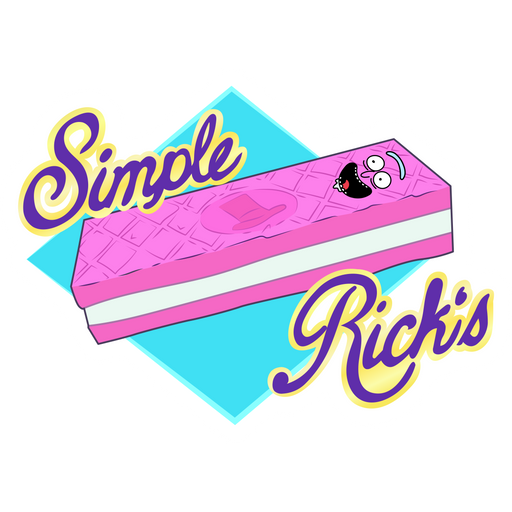 Rick and Morty Simple Rick's Wafer Sticker