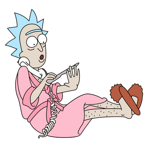Rick and Morty Housewife Rick Sanchez Sticker