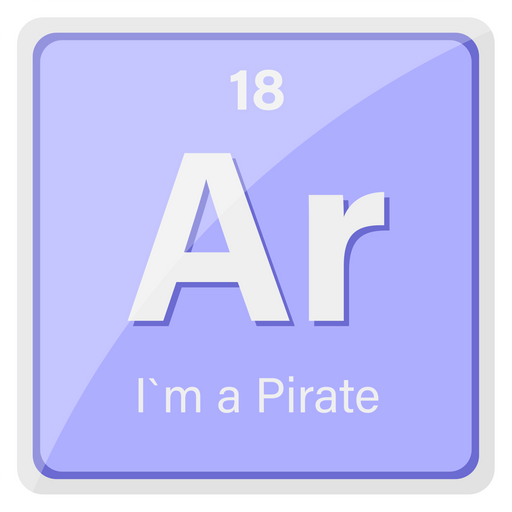 Ar the Element I am Pirate Sticker