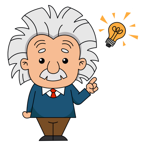 Einstein with an Idea Sticker