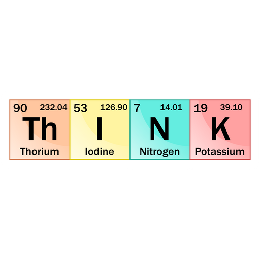 here is a Periodic Table Think Sticker from the School collection for sticker mania