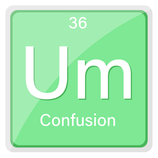 here is a Um The Element of Confusion Sticker from the School collection for sticker mania