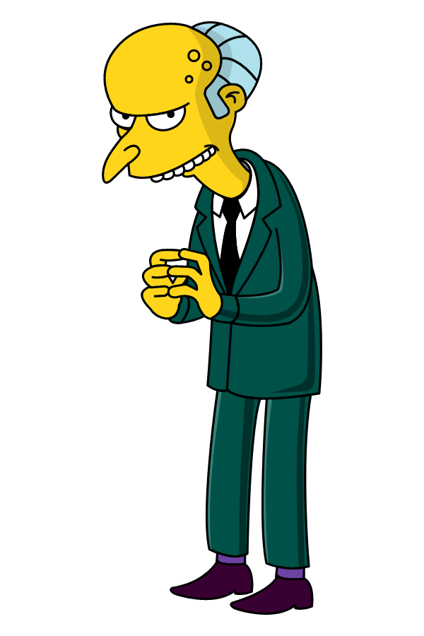 Mr. Burns Sneaky Sticker - Sticker Mania