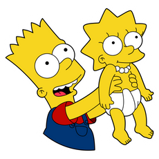 Lisa Simpson Hippie Sticker Sticker Mania