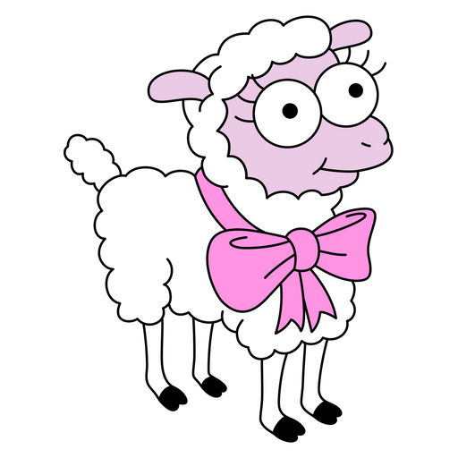 here is a The Simpsons Cute Lamb Sticker from the The Simpsons collection for sticker mania