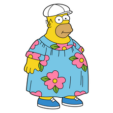 Lisa Simpson Hippie Sticker Sticker Mania