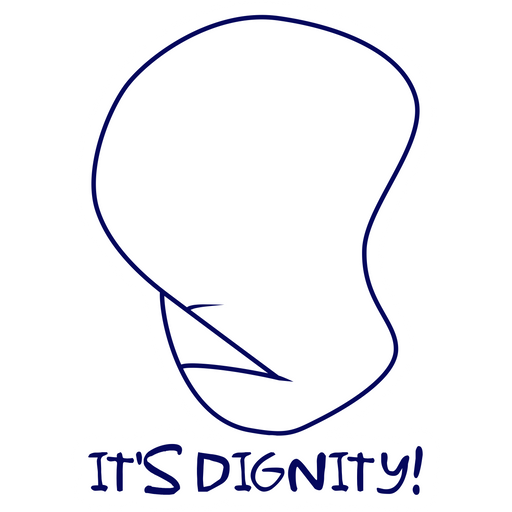 here is a The Simpsons It's Dignity Sticker from the The Simpsons collection for sticker mania