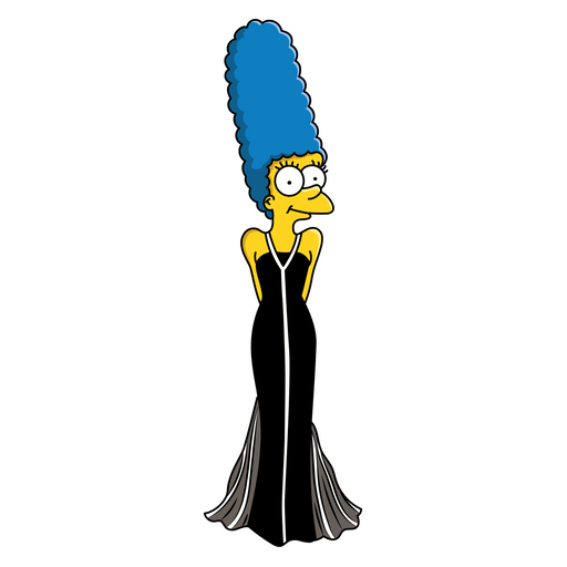 here is a The Simpsons Marge Julia Roberts Sticker from the The Simpsons collection for sticker mania