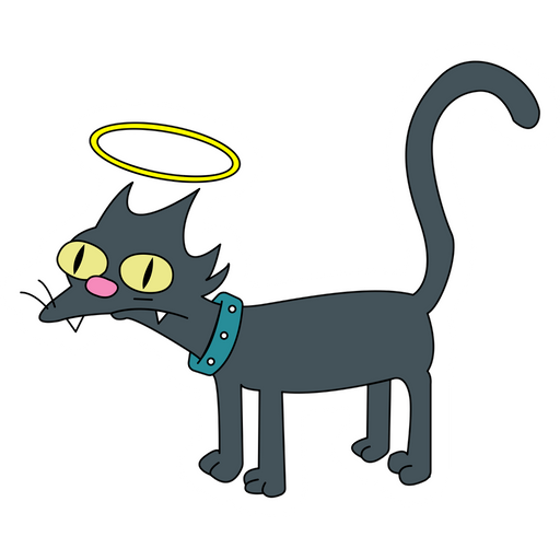 here is a The Simpsons Snowball II Angel Sticker from the The Simpsons collection for sticker mania