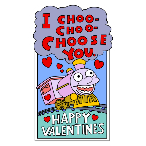 The Simpsons Valentine's Day Card Sticker