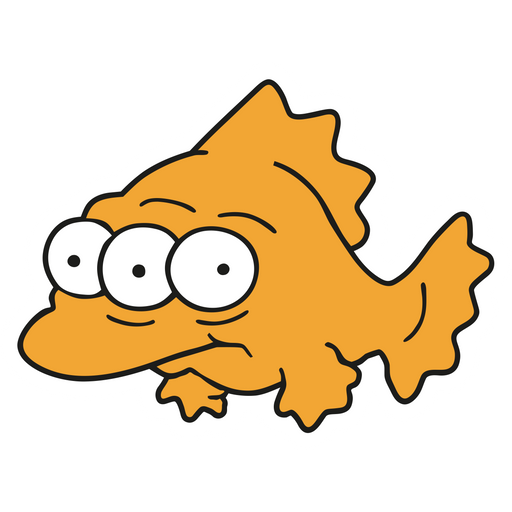 here is a The Simpsons Blinky the Three-Eyed Fish Sticker from the The Simpsons collection for sticker mania