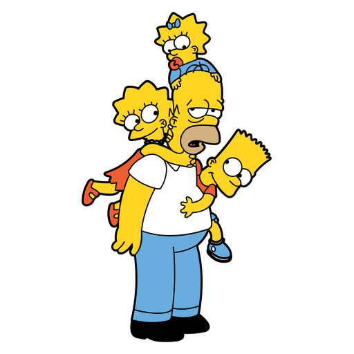 The Simpsons Homer Number 1 Dad Sticker - Sticker Mania