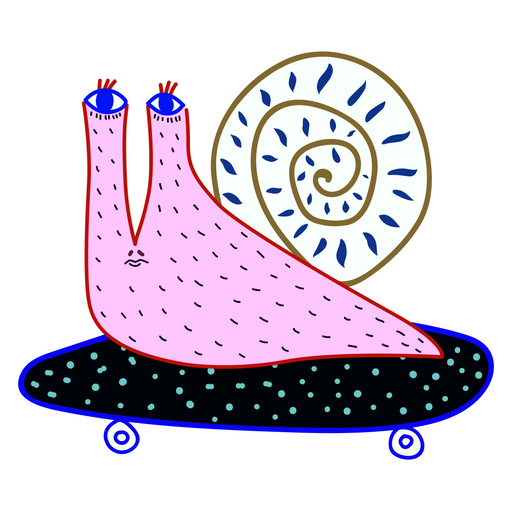 here is a Dope Snail Riding Skateboard Sticker from the Skateboard collection for sticker mania