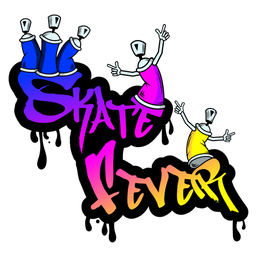 here is a Graffiti Skate Fever Sticker from the Skateboard collection for sticker mania