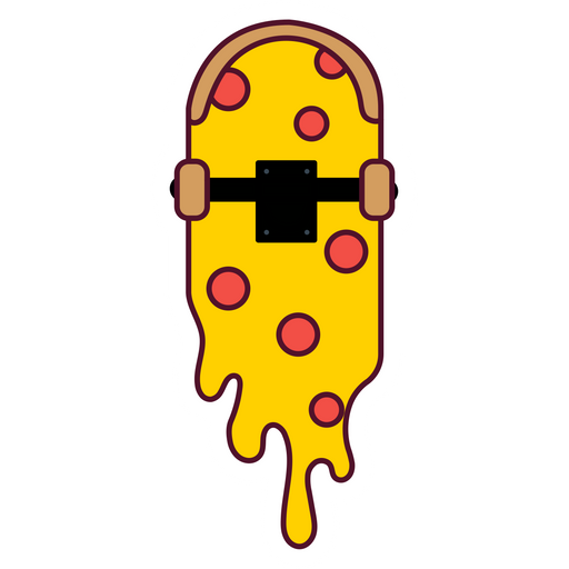 Pizza Skateboard Sticker