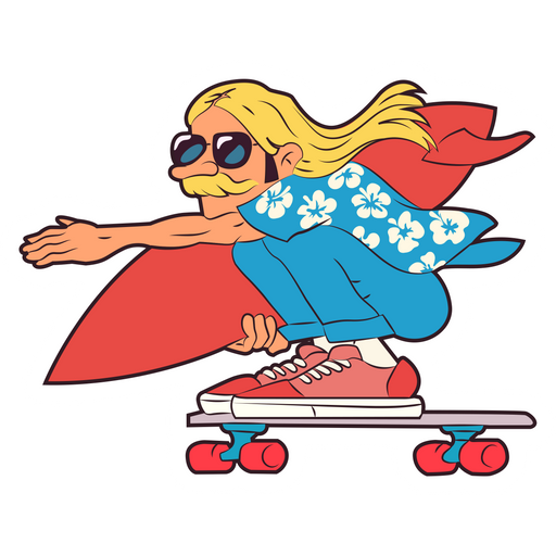 here is a Skater from 70s Sticker from the Skateboard collection for sticker mania