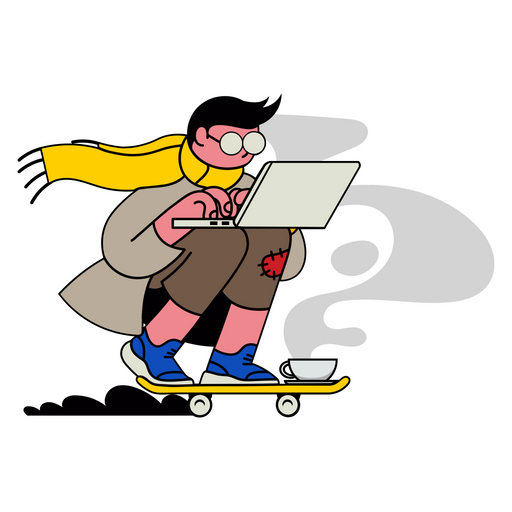 Skateboard Office Sticker