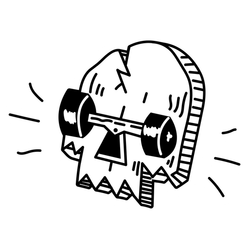 here is a Skull Skateboard Sticker from the Skateboard collection for sticker mania