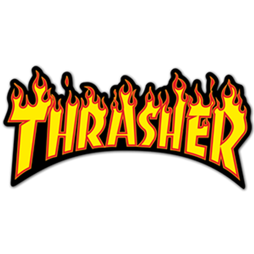 here is a Thrasher Flame Logo Sticker from the Skateboard collection for sticker mania