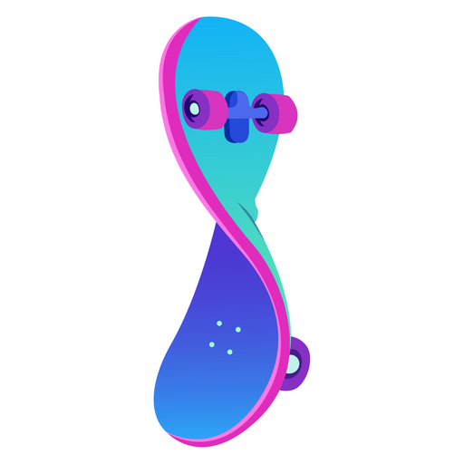 here is a Turned Skateboard Sticker from the Skateboard collection for sticker mania