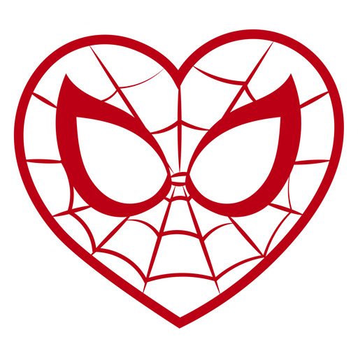 here is a Spider-Man Heart Sticker from the Spider-Man collection for sticker mania