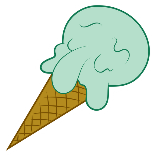 Ice Cream Squidward Sticker