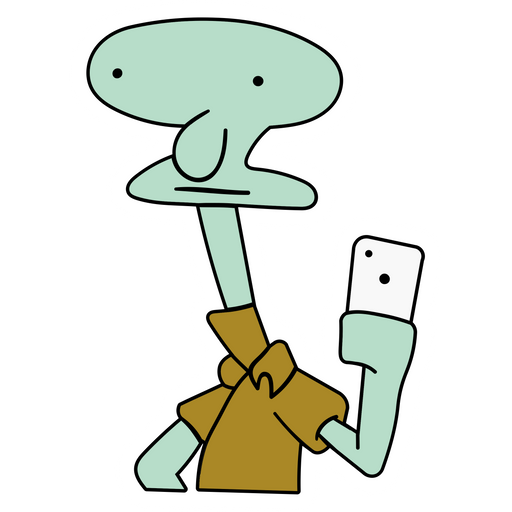 here is a Poorly Drawn Widward Sticker from the SpongeBob collection for sticker mania
