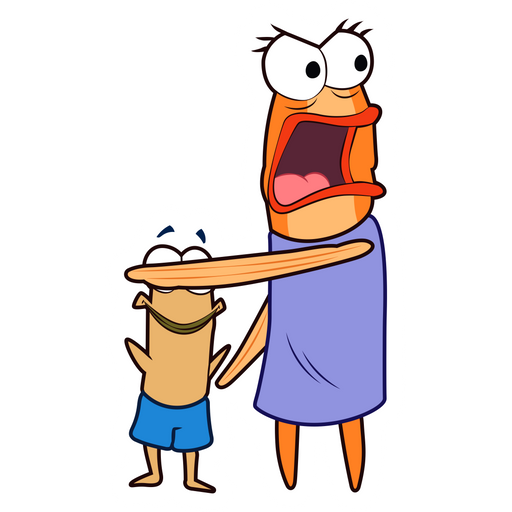 here is a SpongeBob Norma Rechid with Son Sticker from the SpongeBob collection for sticker mania