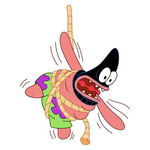 here is a SpongeBob Patrick Star Thief Sticker from the SpongeBob collection for sticker mania