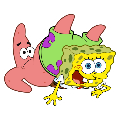 here is a SpongeBob with Patrick Sticker from the SpongeBob collection for sticker mania