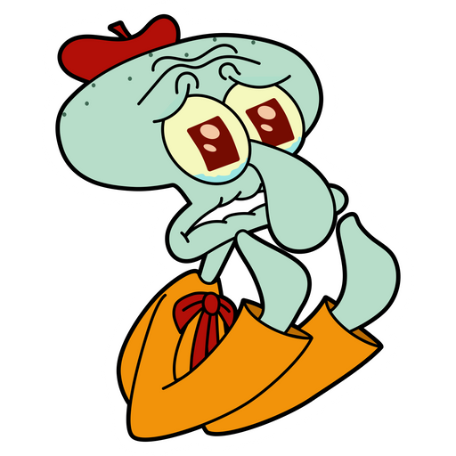 here is a SpongeBob Squidward Its so Beautyful Sticker from the SpongeBob collection for sticker mania
