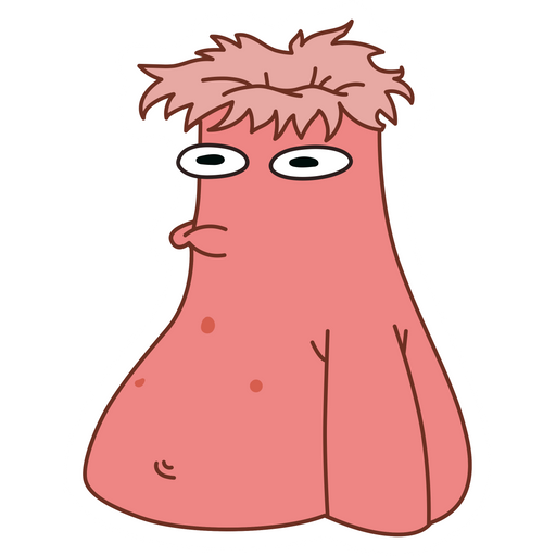 here is a Shocked Patrick Star Sticker from the SpongeBob collection for sticker mania