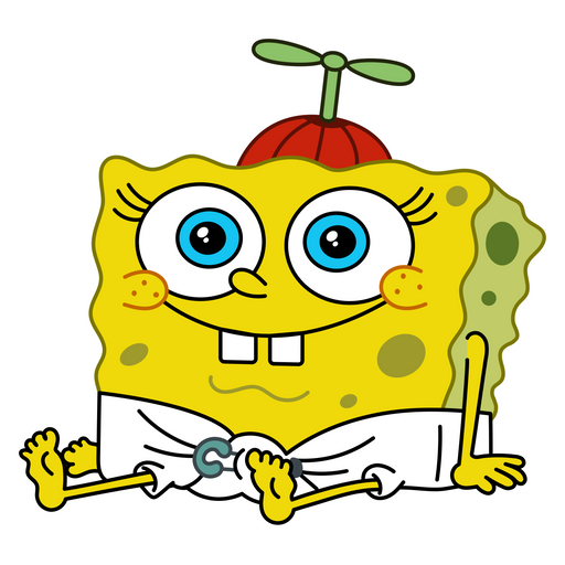 here is a SpongeBob Baby Sticker from the SpongeBob collection for sticker mania