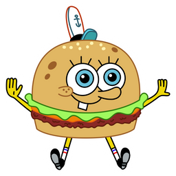 SpongeBob Crabsburger Sticker - Sticker Mania