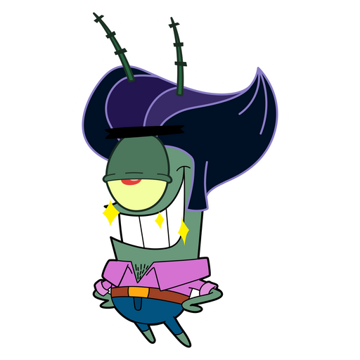 here is a SpongeBob Plankton on a Date Sticker from the SpongeBob collection for sticker mania