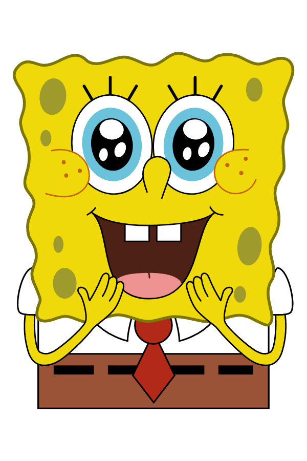 Spongebob Long Neck Fish Sticker Cartoon Meme Fish Sp