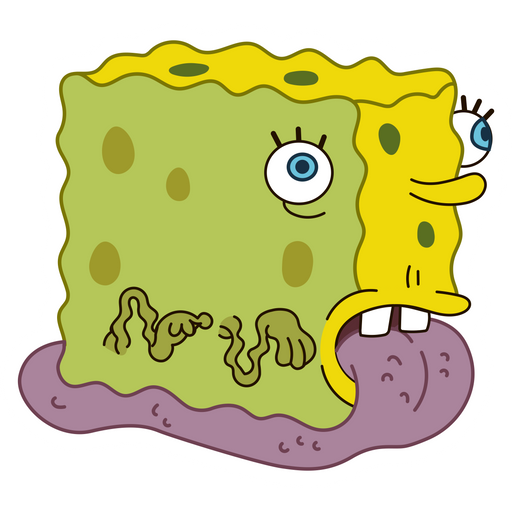 here is a SpongeBob SnailPants Sticker from the SpongeBob collection for sticker mania