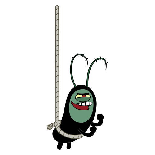 here is a SpongeBob Plankton Thief Sticker from the SpongeBob collection for sticker mania