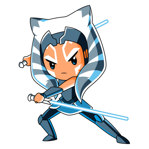 here is a Star Wars Chibi Ahsoka Tano Sticker from the Star Wars collection for sticker mania