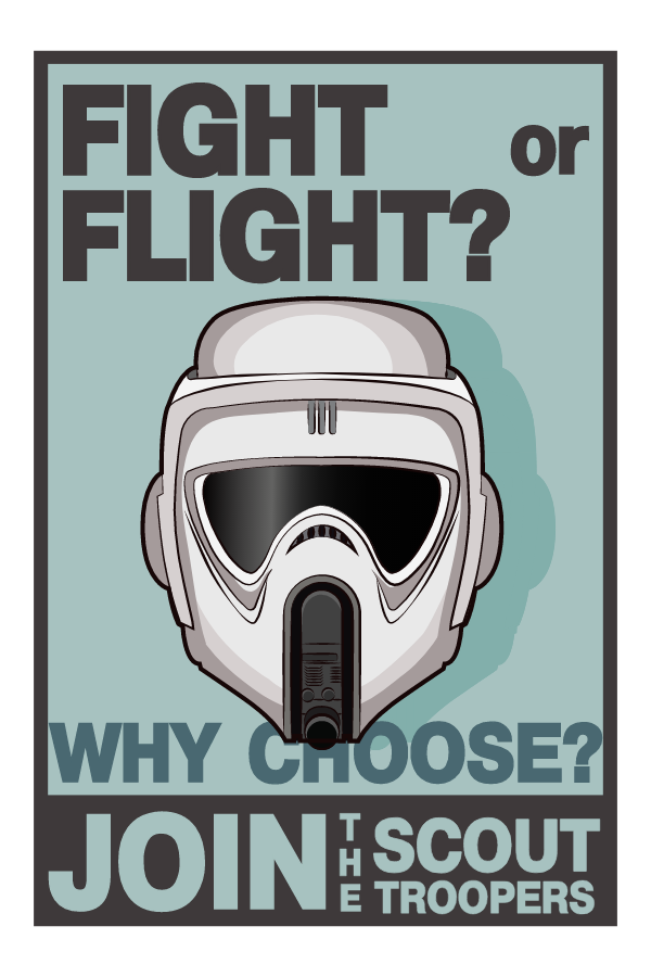 Star Wars Scout Troopers Poster - Sticker Mania