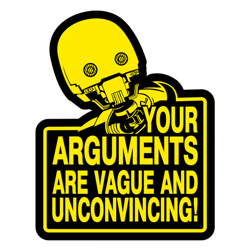 here is a Star Wars K-2SO Your Arguments Sticker from the Star Wars collection for sticker mania