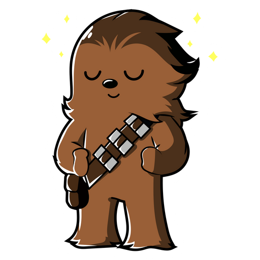 here is a Star Wars Chewbacca Beautiful Hair Sticker from the Star Wars collection for sticker mania