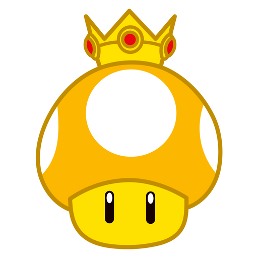 Super Mario Golden Mushroom Sticker