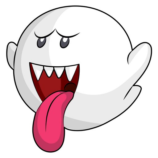 here is a Super Mario Boo Sticker from the Super Mario collection for sticker mania