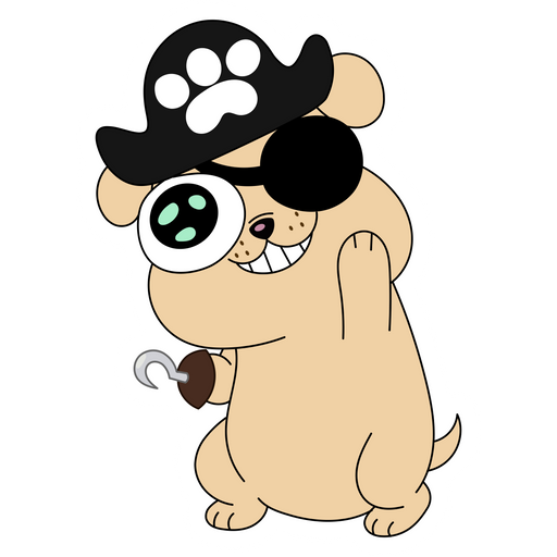 Star vs. the Forces of Evil Laser Puppies Pirate Sticker